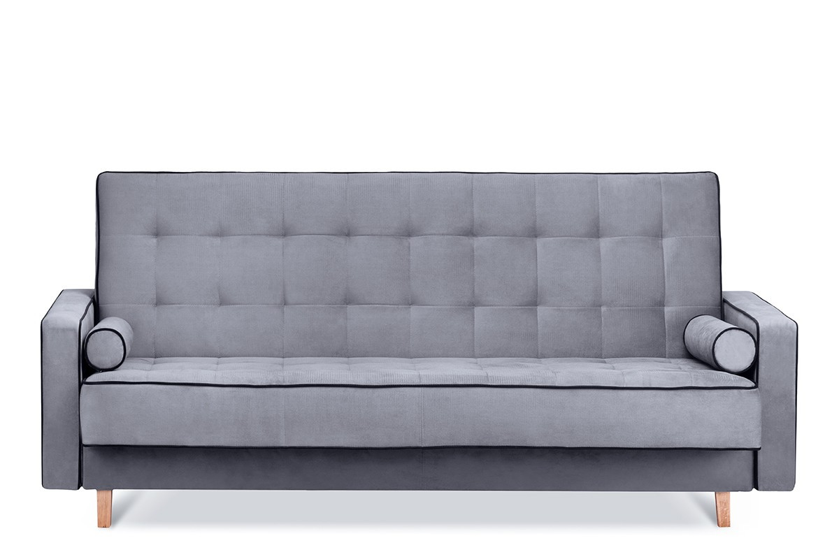 3-Sitzer Sofa mit Schlaffunktion grau