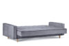 DOZER 3-Sitzer Sofa mit Schlaffunktion grau grau/schwarz - Foto 4