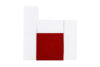 ALORE Moderne Schrankwand weiß / rot weiß/glänzend weiß/glänzend rot - Foto 1