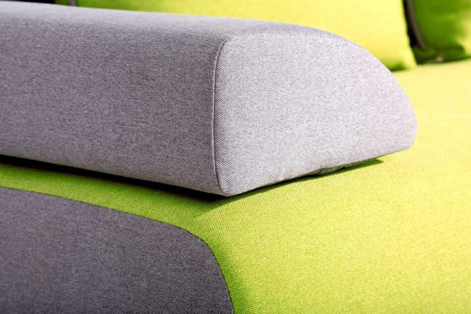 MASSIM 3-Sitzer-Sofa mit Schlaffunktion grün grün/grau - Foto 4