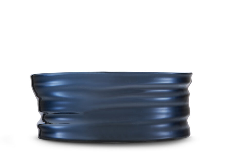 LINNA Dekorative Schale marineblau/glänzend - Foto 1