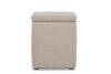 GRIDI Cube Pouffe mit Aufbewahrungsbox beige beige - Foto 2