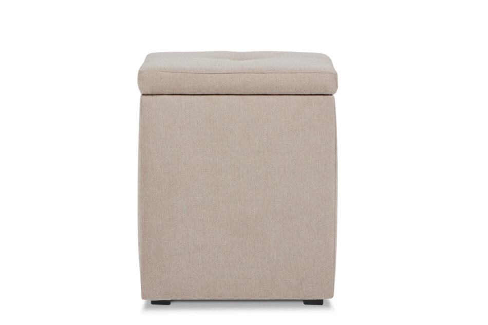 GRIDI Cube Pouffe mit Aufbewahrungsbox beige beige - Foto 1