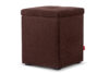 GRIDI Cube Pouffe mit Aufbewahrungsbox braun braun - Foto 1