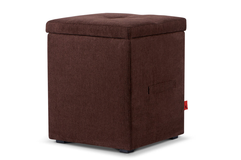 GRIDI Cube Pouffe mit Aufbewahrungsbox braun braun - Foto 0