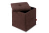 GRIDI Cube Pouffe mit Aufbewahrungsbox braun braun - Foto 2