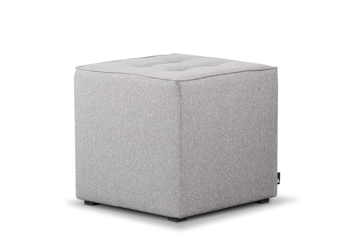 Würfel-Pouffe grau
