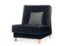 DOZER Schwarzer Sessel fürs Zimmer schwarz/grau - Foto 2