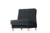 DOZER Schwarzer Sessel fürs Zimmer schwarz/grau - Foto 3