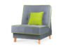 DOZER Bunter Sessel fürs Zimmer grau/grün - Foto 2