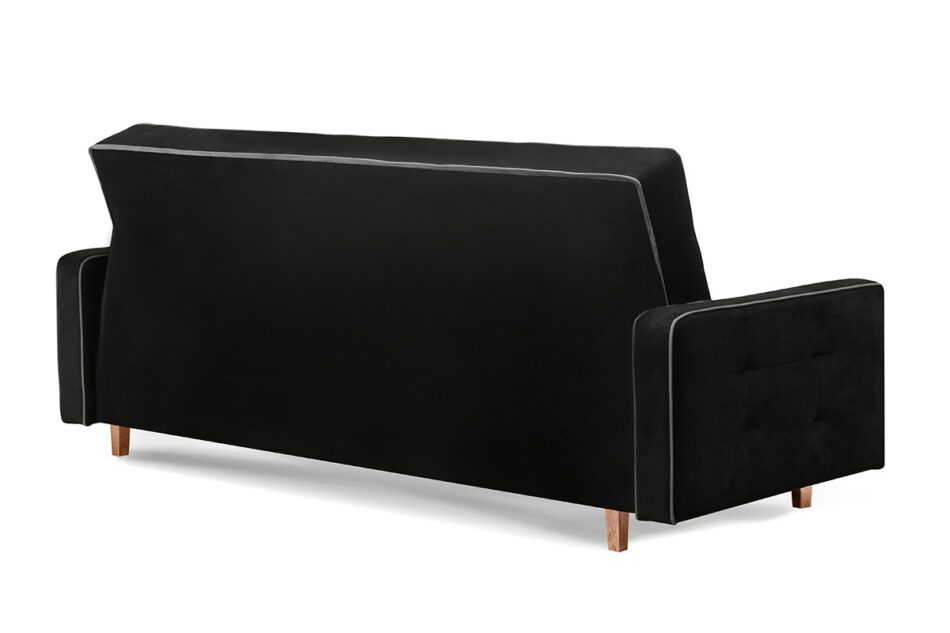 DOZER 3-Sitzer Sofa mit Schlaffunktion schwarz schwarz/grau - Foto 3