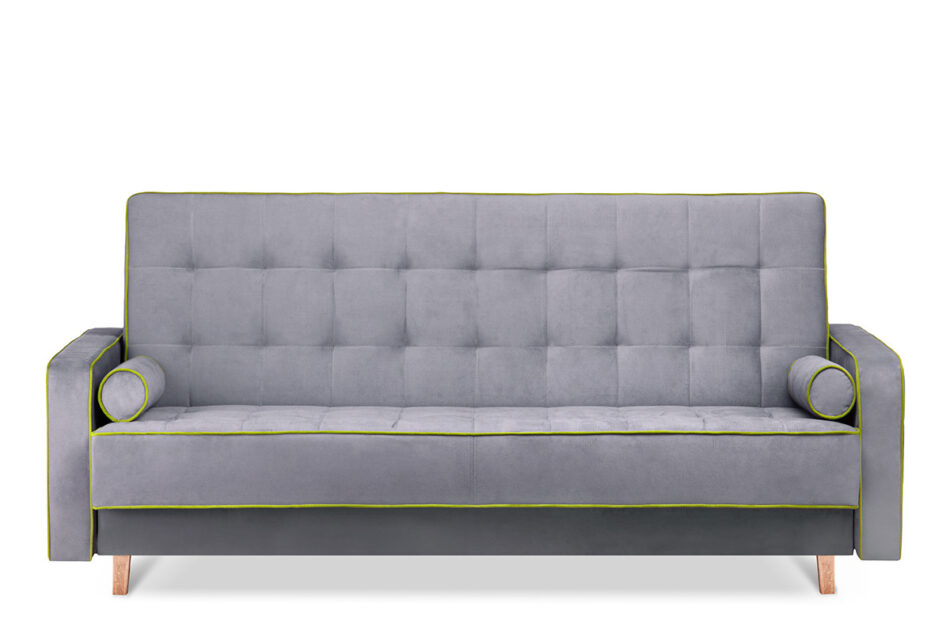 DOZER 3-Sitzer Sofa mit Schlaffunktion bunt grau/grün - Foto 0