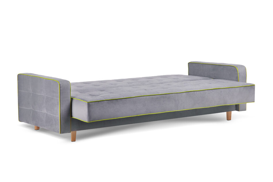 DOZER 3-Sitzer Sofa mit Schlaffunktion bunt grau/grün - Foto 2