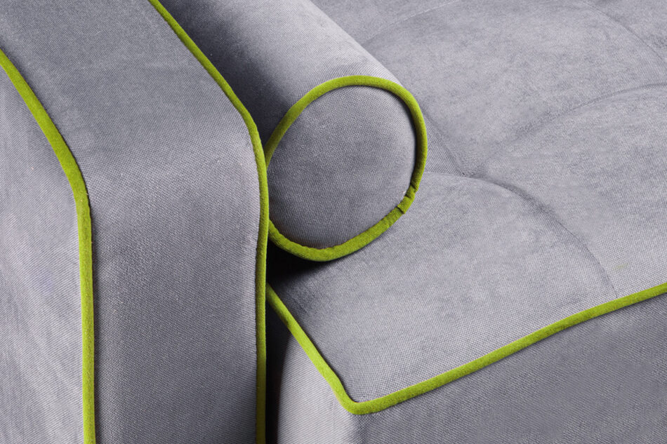 DOZER 3-Sitzer Sofa mit Schlaffunktion bunt grau/grün - Foto 4