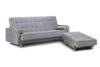 DOZER 3-Sitzer Sofa mit Schlaffunktion bunt grau/grün - Foto 8