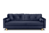 Blaues 3-Sitzer Schlafsofa