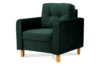 ERISO Flaschengrüner Samt-Sessel für das Wohnzimmer dunkelgrün - Foto 3