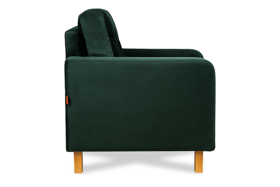 ERISO Flaschengrüner Samt-Sessel für das Wohnzimmer dunkelgrün - Foto 7