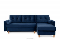 Ecksofa für das Wohnzimmer rechts oder links in Marineblau