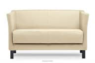 Ecru Kunstleder-Wartezimmersofa