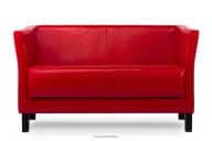 Rotes Kunstleder-Wartezimmersofa