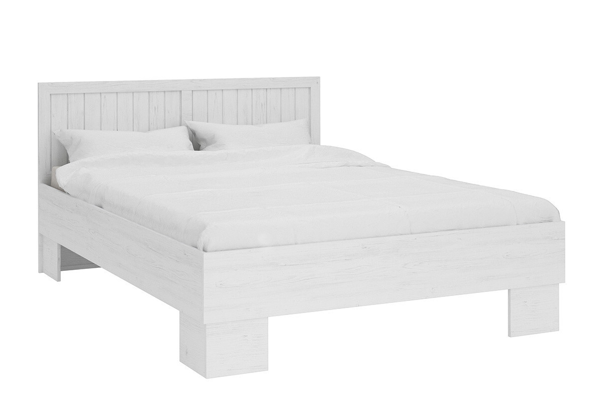 Bett 160x200 im provenzalischen Stil weiß