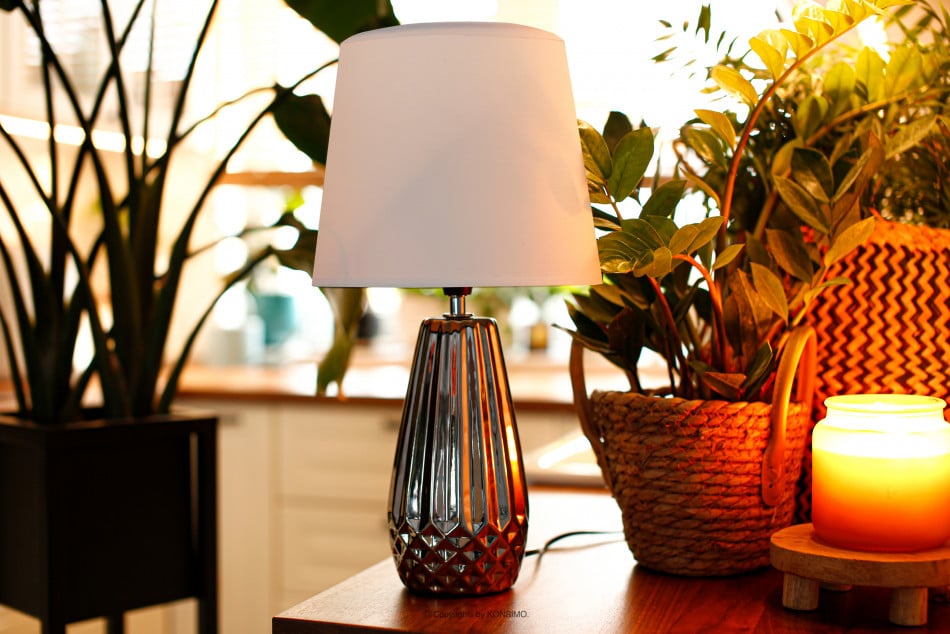 ERANA Tischlampe silber/weiß - Foto 6