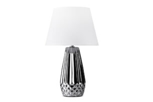 ERANA, https://konsimo.de/kollektion/erana/ Tischlampe silber/weiß - Foto