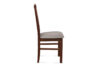 CIBUS Klassischer Esszimmerstuhl Walnuss beige Stoff walnuss/dunkelbeige - Foto 4