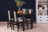 CIBUS Klassischer Esszimmerstuhl Walnuss beige Stoff walnuss/dunkelbeige - Foto 2