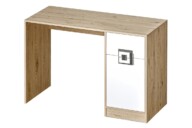 Farbiger Schreibtisch für das Kinderzimmer weiß / hell Eiche / grau