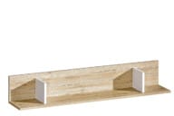 Buntes Hängeregal für Kinderzimmer weiß / helle Eiche