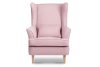 STRALIS Skandinavischer Sessel Puderrosa auf Beinen rosa - Foto 1