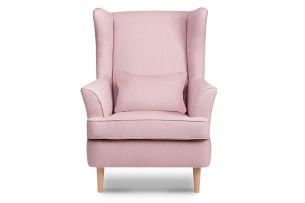 STRALIS, https://konsimo.de/kollektion/stralis/ Skandinavischer Sessel Puderrosa auf Beinen rosa - Foto