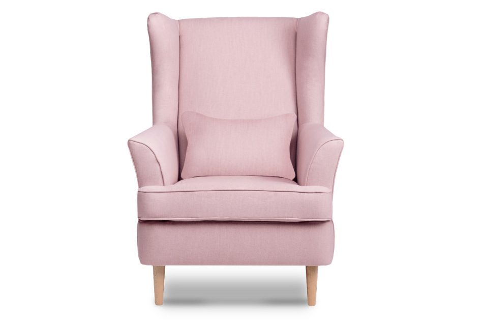 STRALIS Skandinavischer Sessel Puderrosa auf Beinen rosa - Foto 0