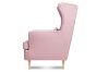 STRALIS Skandinavischer Sessel Puderrosa auf Beinen rosa - Foto 5