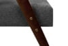 NASET Zeitloses Design grauer Sessel grau/dunkle walnuss - Foto 7