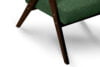 NASET Zeitloses Design grüner Sessel grün/dunkle walnuss - Foto 6