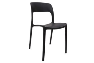 MALTE, https://konsimo.de/kollektion/malte/ Moderner Plastikstuhl schwarz schwarz - Foto