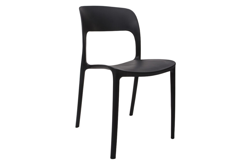 MALTE Moderner Plastikstuhl schwarz schwarz - Foto 0