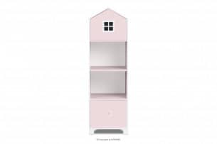 MIRUM, https://konsimo.de/kollektion/mirum/ Bücherregal mit Schubladen Mädchen Landhaus rosa weiß/rosa - Foto