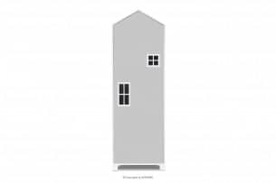 MIRUM, https://konsimo.de/kollektion/mirum/ Garderobe mit Einlegeböden Baby Haus grau weiß/grau - Foto