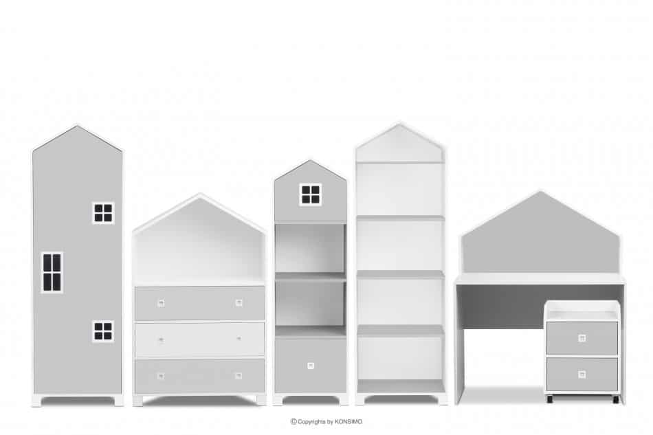 MIRUM Mädchen-Ferienhaus-Möbel-Set grau 6 Elemente weiß/grau - Foto 0