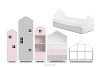 MIRUM Mädchen-Ferienhaus-Möbel-Set rosa 6 Elemente weiß/grau/rosa - Foto 1