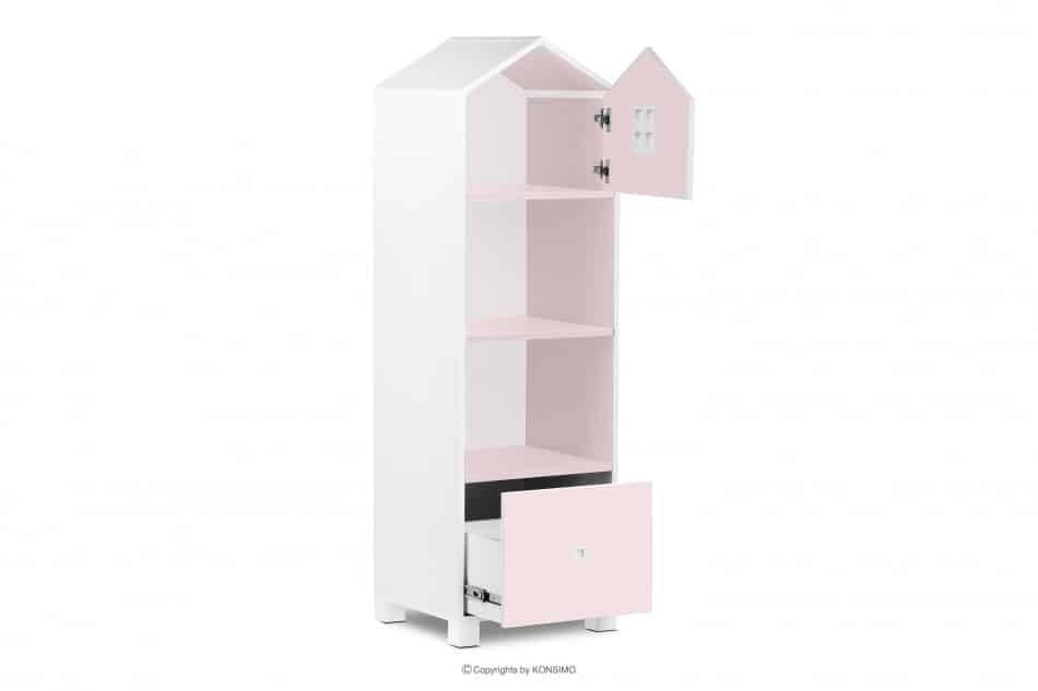 MIRUM Mädchen-Ferienhaus-Möbel-Set rosa 6 Elemente weiß/grau/rosa - Foto 4