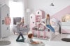 MIRUM Mädchen-Ferienhaus-Möbel-Set rosa 6 Elemente weiß/grau/rosa - Foto 2