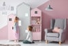 MIRUM Mädchen-Ferienhaus-Möbel-Set rosa 6 Elemente weiß/grau/rosa - Foto 20