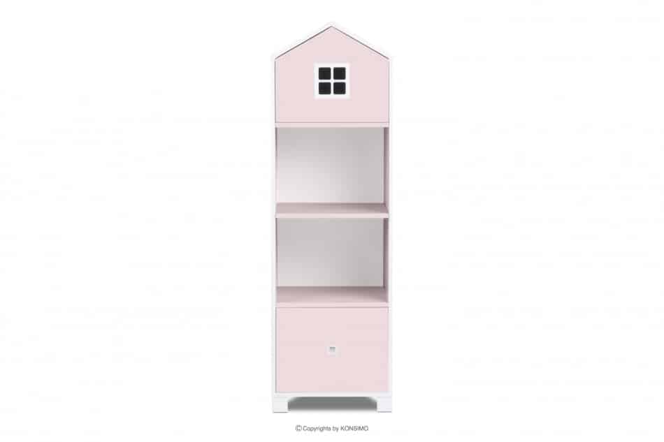 MIRUM Möbelset Mädchenhäuser rosa 4 Elemente weiß/grau/rosa - Foto 2