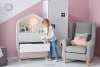 MIRUM Möbelset für Mädchen im Landhausstil rosa 3 Elemente weiß/rosa/grau - Foto 12
