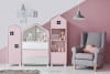 MIRUM Möbelset für Mädchen im Landhausstil rosa 3 Elemente weiß/rosa/grau - Foto 2